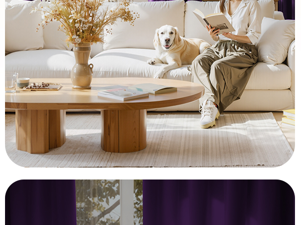 purple velvet curtains