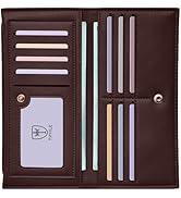 Tipmile Ultra Slim Wallet for Women Bifold Leather RFID Blocking Credit Card Holder Ladies Womens...