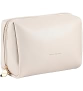 Aveniee Travel Makeup Bag, Large Toiletry Bag for Women, Vegan Leather Travel Pouches Case, Make ...