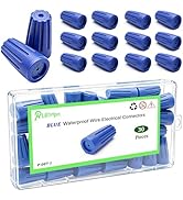 30PCS Waterproof Wire Nuts 12AWG-22AWG Blue Electrical Connectors,Outdoor Wire Connectors,Silicon...