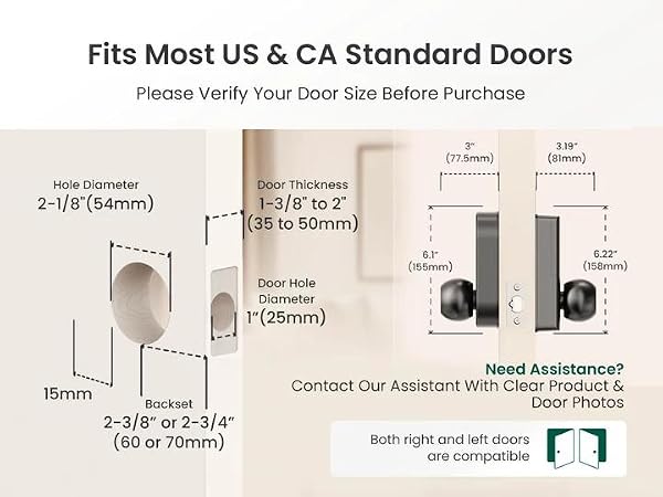 exterior door lock set