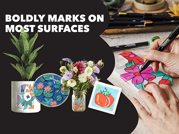 boldly marks on most surfaces