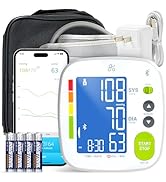 Greater Goods Bluetooth Smart Blood Pressure Monitor – Automatic Digital Upper Arm BP Machine for...