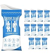 yorpyep Disposable Urine Bags, 12 PCS 800 ML Anti-odor and Anti-leakage Sealed Emergency Vomit Ba...