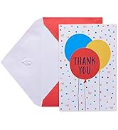 American Greetings Thank You Cards with Envelopes, Multi Color Balloons (48-Count)