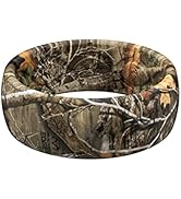 Groove Life RealTree Camo Silicone Ring - Breathable Rubber Wedding Rings for Men, Lifetime Cover...