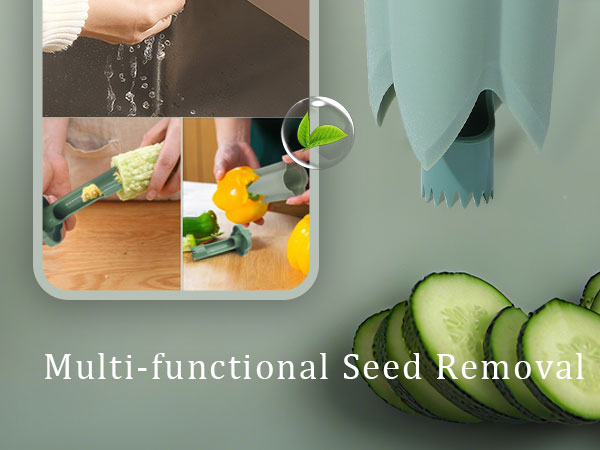 2 in 1 Red Bell Pepper Seed Corer Remover Tool