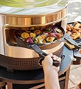 Solo Stove Bonfire Grill Top and Hub, Cast Iron Cooktop with Stainless steel