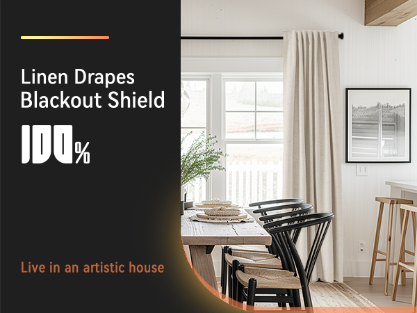 100% blackout curtains