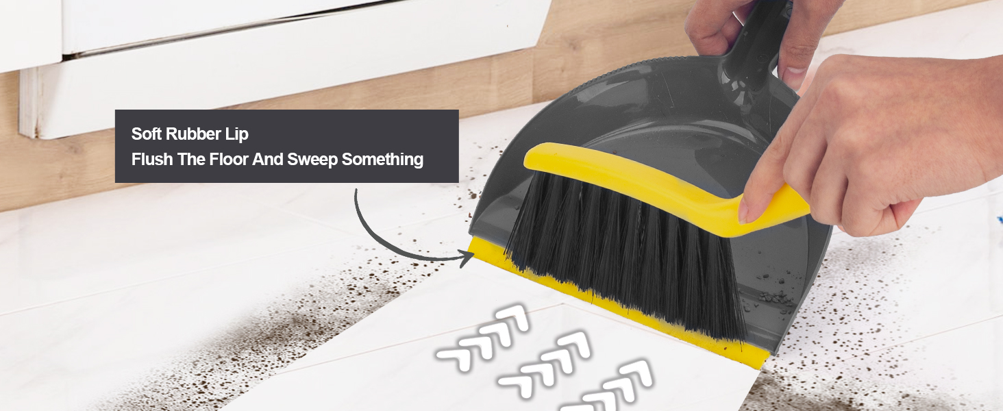Rubber lip of small dustpan