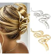 Banatra Claw Clips Pearl Hair Claw Clip Metal Gold Hair Clips Fancy Hair Accessories for Women an...