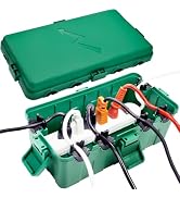 Hrensaw Medium Outdoor Electrical Box(10.6x5.5x4.5inch),IP54 Waterproof Extension Cord Cover w/6 ...