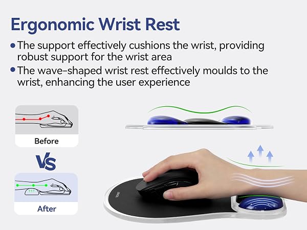 mouse pad with wrist rest