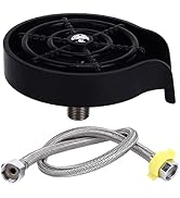 Glass Rinser for Kitchen Sinks, G1/2 Interface Detachable Pressure Cup Bottles Washer Cleaner Aut...