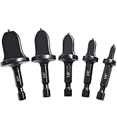 HVAC Copper Tube Flaring Tool 5PC Drill Bit Set, Copper Pipe Expander Bit for Air Conditioner Rep...