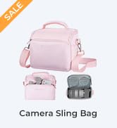K&F Concept Camera Sling Bag Small Crossbody Camera Case DSLR/SLR/Cute Compact Shoulder Photograp...