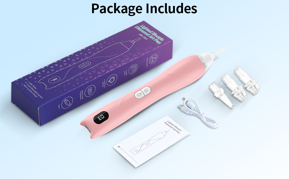 3-Speed Wireless & Rechargeable Vacuum Pen for Diamond Painting DIY Accessories and Tools