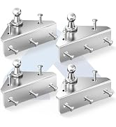 ARANA 10MM Gas Struts Mounting Bracket, 4PCS Ball Stud Mounts Brackets for Universal Lift Support...
