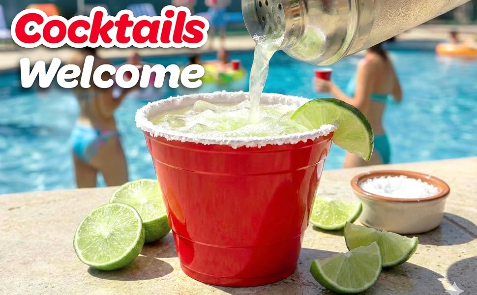 reusable plastic cocktail cups