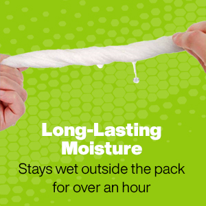 Wet Wipes + Long Lasting Moisture