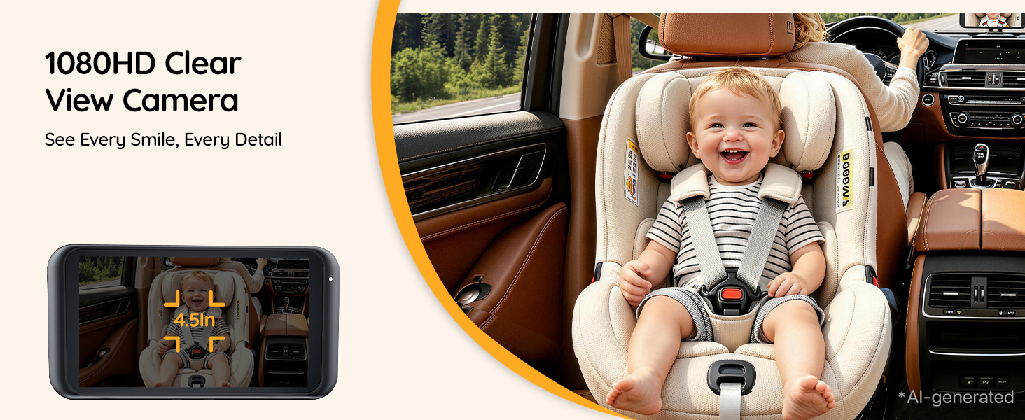 Baby Car Camera, Backseat Monitor Car Seat Mirror