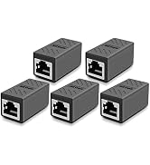 Y.D.F Network Cable Coupler, RJ45 Adapter - Shielded in-Line Coupler for Cat7/Cat6/Cat5e/cat5 Eth...