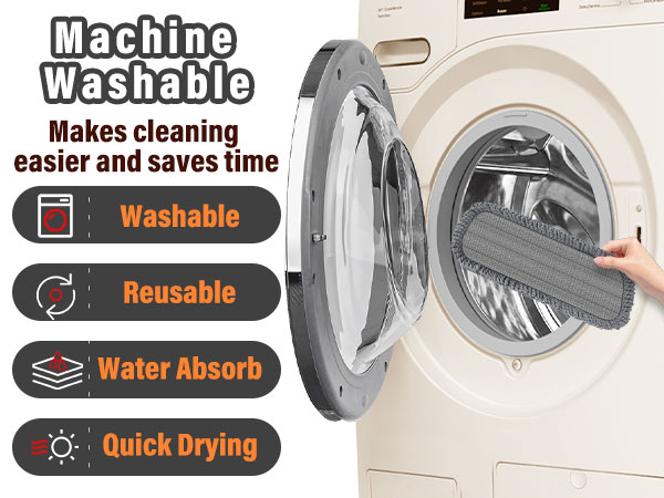 washable mop pads