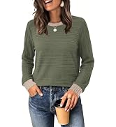 WIHOLL Womens Tops Long Sleeve Shirts Fall Clothing Winter Outfits 2026 | Crewneck Cozy and Warm ...