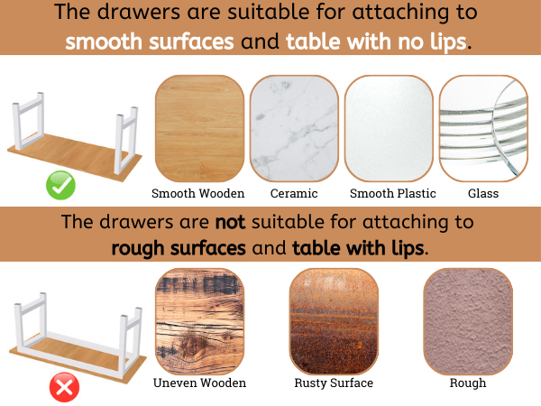 under desk storage drawer fit types