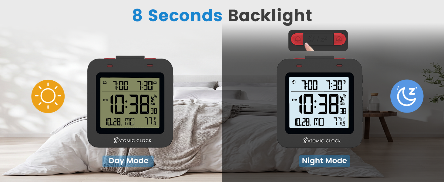 digital clock with seconds