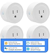 Smart Plug Work with HomeKit, DoHome Smart WiFi Outlet Work with Apple HomeKit, Alexa and Google ...