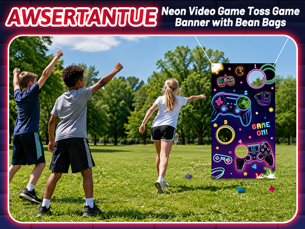 Neon Video Toss Game Set