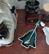 Coffee & Tea Spoon and Rest Set for Coffee Bar Accessories, Cute Mini & Small Coffee Spoon Rest &...