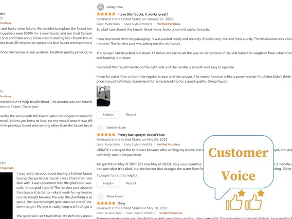 havin pull out kitchen faucet has good voice, recommended