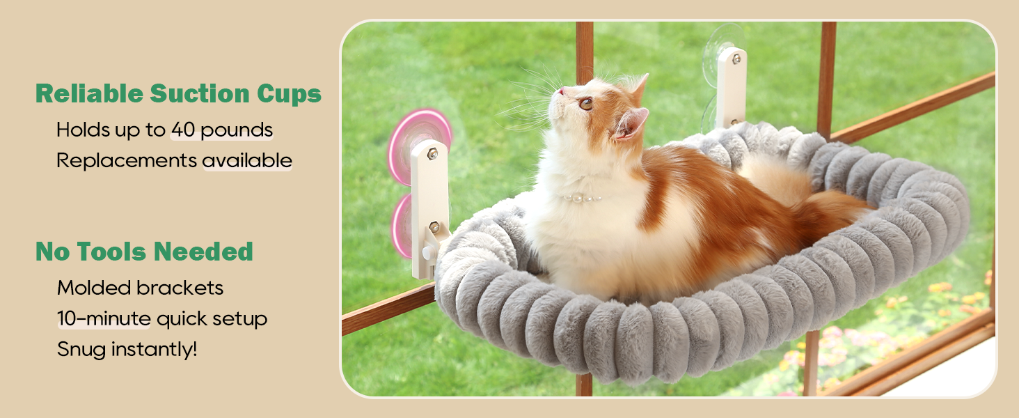 snugcloud cat perch gray