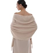 RIIQIICHY Winter Scarfs for Women Pashmina Shawls Wraps for Evening Dresses Large Warm Soft Scarves