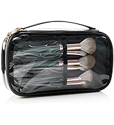 Clear Makeup Bags Small Cosmetic Bag Portable Cute Transparent Travel Makeup Bag with zipper for ...