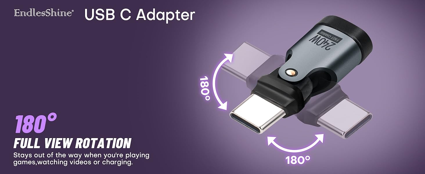 180 ° USB C to C Adapter
