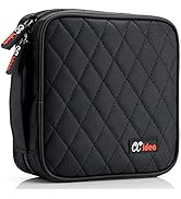 CCidea 40 Capacity CD/DVD Case Holder Portable Wallet Disc Storage Binder for Car, Home,Travel Ca...