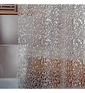 Bostofy Waterproof Shower Curtain Liner 8G EVA Thick Shower Curtain with Heavy Duty 3 Bottom Magn...