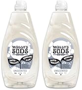 Molly's Suds Liquid Dish Soap | Clean, Simple Ingredients | Extra Scrubbing Power | Unscented, 24...