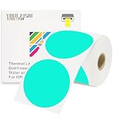 YOULAISHI 3 X 3 Inch Color Coding Dot Labels Circle Thermal Printable Waterproof 500 Pcs Round St...