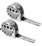 2 PCS/Pack Tape Measure 25'FT Foot/7.5M Retractable Measuring Tape Double Side Scale Handy Stainl...