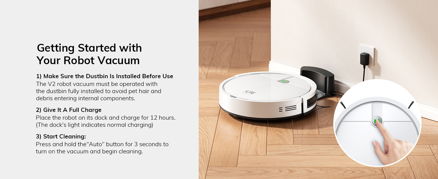 robot vacuum only