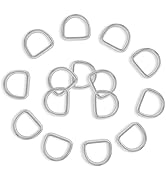 BEYOURD 1 inch Metal D Ring, Heavy Duty Stainless-Steel Dee Rings, Welded Solid for Dog Collars, ...