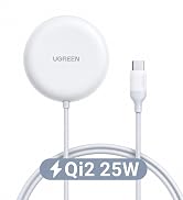 UGREEN Wireless Charger, Qi2.2 Qi2 Certified 25W Fast MagSafe-Compatible Wireless Charging Pad, 5...