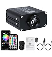 AKEPO Car/Home Small Size 16W Twinkle Fiber Optic Light Engine, RGBW Bluetooth APP Control + Musi...