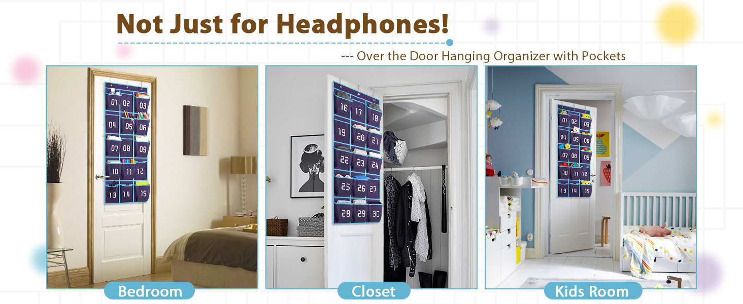 versatile usge perfect serves as over the door hanging organizer with pockets