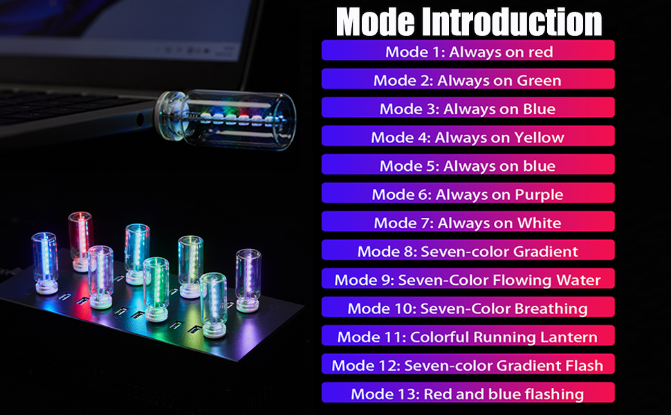 USB Touch Control LED Atmosphere Lamp