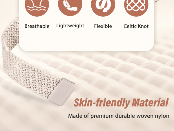 Braided Stretchy Band Compatible with Apple Watch Bands 38/40/41/42/44/45/46/49mm Women Men